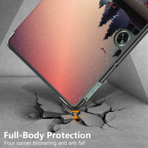 OnePlus Pad Go / Oppo Pad Neo / Air 2 Hoes Tri-Fold Book Case Nacht Print afbeelding 9