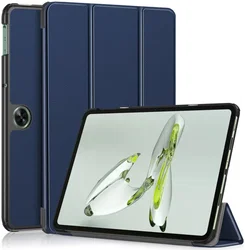 OnePlus Pad Go / Oppo Pad Neo / Air 2 Hoes Tri-Fold Book Case Blauw afbeelding