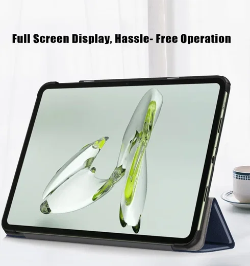 OnePlus Pad Go / Oppo Pad Neo / Air 2 Hoes Tri-Fold Book Case Blauw afbeelding 6