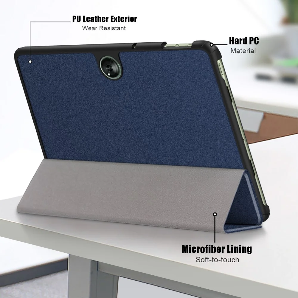 OnePlus Pad Go / Oppo Pad Neo / Air 2 Hoes Tri-Fold Book Case Blauw afbeelding 7