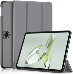 OnePlus Pad Go / Oppo Pad Neo / Air 2 Hoes Tri-Fold Book Case Grijs afbeelding
