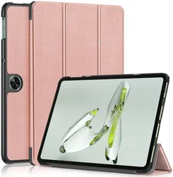 OnePlus Pad Go / Oppo Pad Neo / Air 2 Hoes Tri-Fold Book Case Roze Goud afbeelding