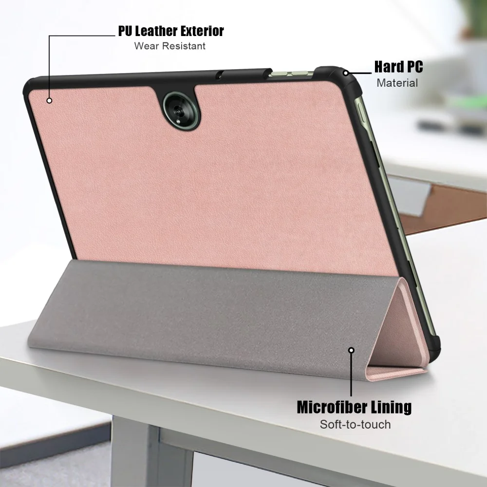 OnePlus Pad Go / Oppo Pad Neo / Air 2 Hoes Tri-Fold Book Case Roze Goud afbeelding 7