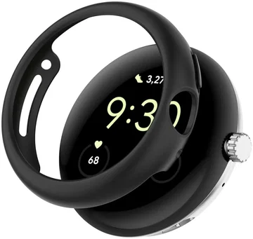 Google Pixel Watch 2 / Pixel Watch Hoesje Hard Plastic Bumper Zwart