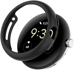 Google Pixel Watch 2 / Pixel Watch Hoesje Hard Plastic Bumper Zwart afbeelding