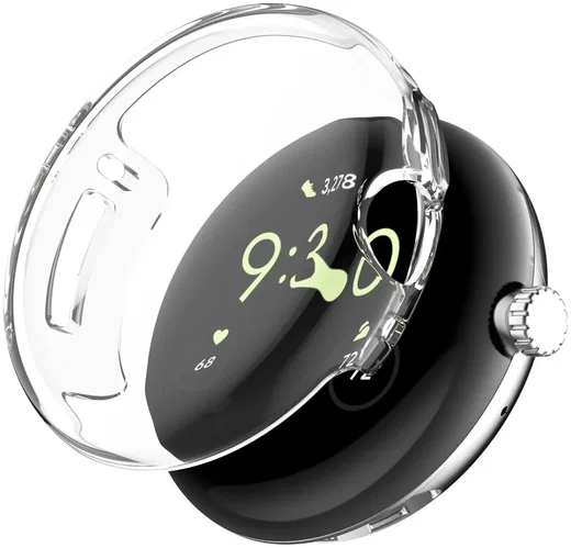 Google Pixel Watch 2 / Watch Pixel Hoesje Full Protect TPU Transparant afbeelding 1