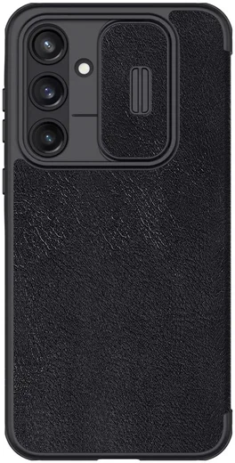 Nillkin Qin Leather Samsung Galaxy A35 Hoesje Book Case Zwart afbeelding 2