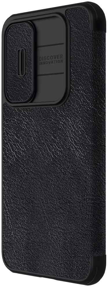 Nillkin Qin Leather Samsung Galaxy A35 Hoesje Book Case Zwart afbeelding 6
