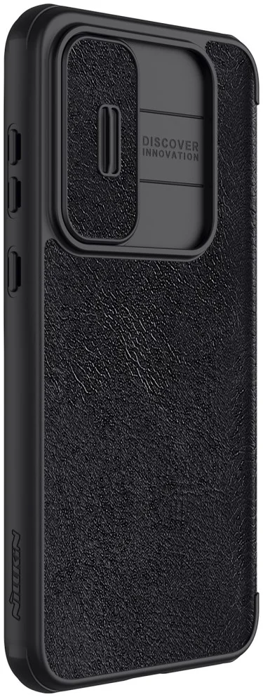 Nillkin Qin Leather Samsung Galaxy A35 Hoesje Book Case Zwart afbeelding 7