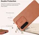 Nillkin Qin Leather Samsung Galaxy A35 Hoesje Book Case Bruin afbeelding 3