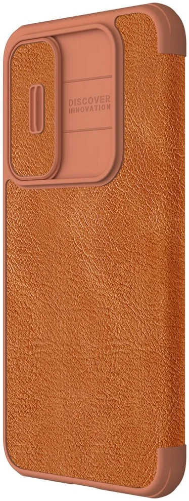Nillkin Qin Leather Samsung Galaxy A35 Hoesje Book Case Bruin afbeelding 6