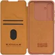 Nillkin Qin Leather Samsung Galaxy A35 Hoesje Book Case Bruin afbeelding 9