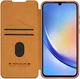 Nillkin Qin Leather Samsung Galaxy A35 Hoesje Book Case Bruin afbeelding 1