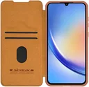 Nillkin Qin Leather Samsung Galaxy A35 Hoesje Book Case Bruin
