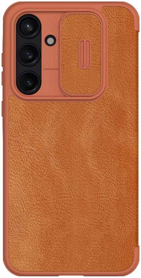Nillkin Qin Leather Samsung Galaxy A35 Hoesje Book Case Bruin afbeelding 2