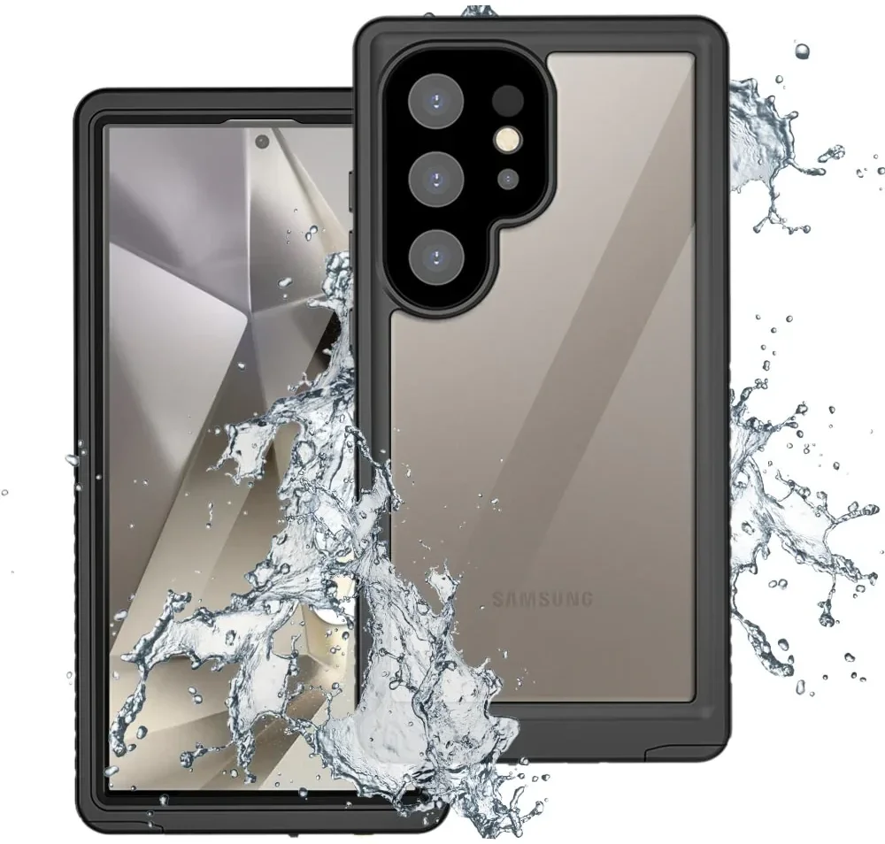 Armor-X Samsung S24 Ultra Waterdicht Hoesje Schokbestendig Zwart afbeelding 1