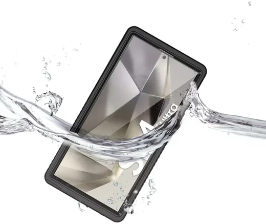 Armor-X Samsung S24 Ultra Waterdicht Hoesje Schokbestendig Zwart afbeelding 2
