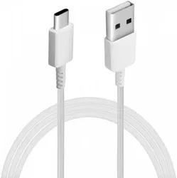 Originele Samsung USB-A naar USB-C Kabel 0.8 Meter Wit afbeelding