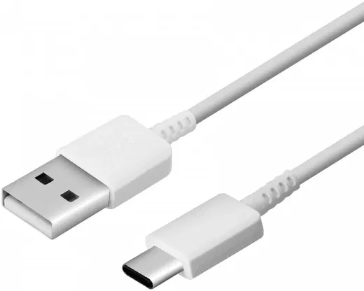 Originele Samsung USB-A naar USB-C Kabel 0.8 Meter Wit afbeelding 2