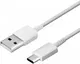 Originele Samsung USB-A naar USB-C Kabel 0.8 Meter Wit afbeelding 2