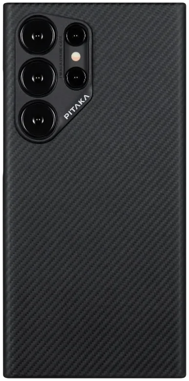 PITAKA MagEZ 4 Samsung Galaxy S24 Ultra Hoesje 600D Dun MagSafe Zwart afbeelding 1