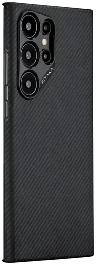 PITAKA MagEZ 4 Samsung Galaxy S24 Ultra Hoesje 600D Dun MagSafe Zwart afbeelding 2