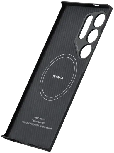 PITAKA MagEZ 4 Samsung Galaxy S24 Ultra Hoesje 600D Dun MagSafe Zwart afbeelding 5