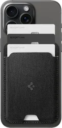 Spigen Urban Magnetische MagSafe Kaarthouder voor Pasjes Zwart afbeelding