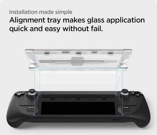 Spigen EZ Fit GLAS.tR Steam Deck OLED (2023) / Deck LCD (2022) Screen Protector afbeelding 8