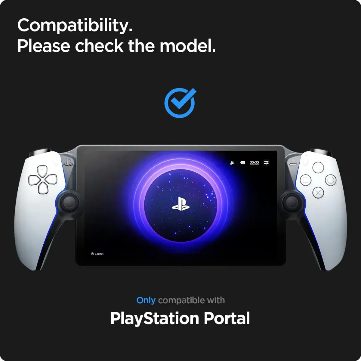Spigen EZ Fit Playstation Portal Screen Protector 9H Tempered Glass afbeelding 7