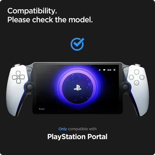 Spigen EZ Fit Playstation Portal Screen Protector 9H Tempered Glass afbeelding 7