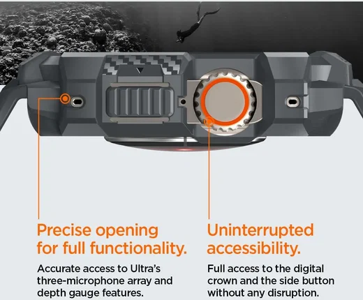 Spigen Rugged Armor - Apple Watch Ultra 3/2/1 - Hoesje en Bandje - Grijs afbeelding 7