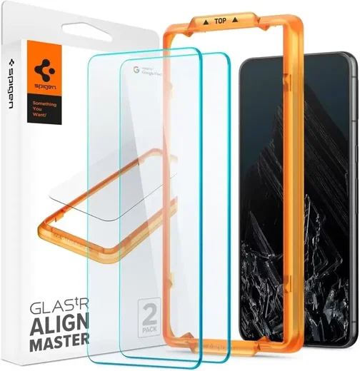 Spigen AlignMaster Google Pixel 8 Pro Tempered Glass (2-Pack) afbeelding 1