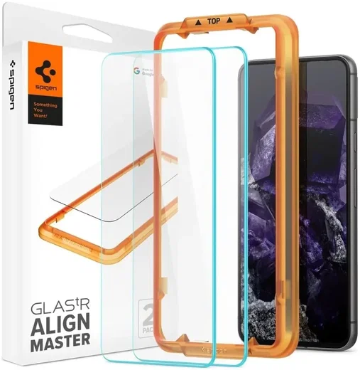 Spigen AlignMaster Google Pixel 8 Tempered Glass (2-Pack) afbeelding 1