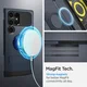 Spigen Slim Armor Samsung Galaxy S24 Ultra Hoesje MagSafe Metal Slate afbeelding 3