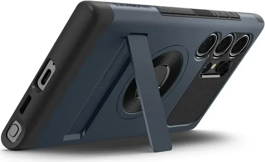 Spigen Slim Armor Samsung Galaxy S24 Ultra Hoesje MagSafe Metal Slate afbeelding 9