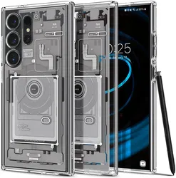 Spigen Ultra Hybrid Zero One Samsung Galaxy S24 Ultra Hoesje Wit afbeelding