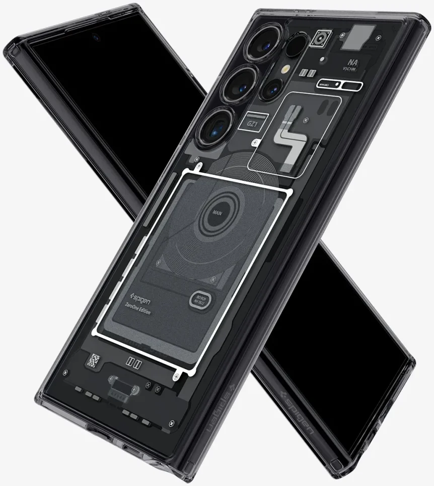 Spigen Ultra Hybrid Zero One Samsung Galaxy S24 Ultra Hoesje Zwart afbeelding 5