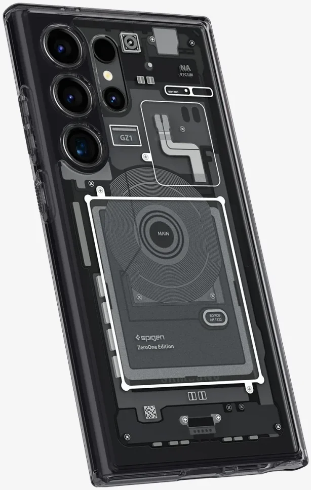 Spigen Ultra Hybrid Zero One Samsung Galaxy S24 Ultra Hoesje Zwart afbeelding 8