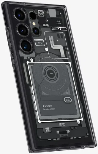 Spigen Ultra Hybrid Zero One Samsung Galaxy S24 Ultra Hoesje Zwart afbeelding 8