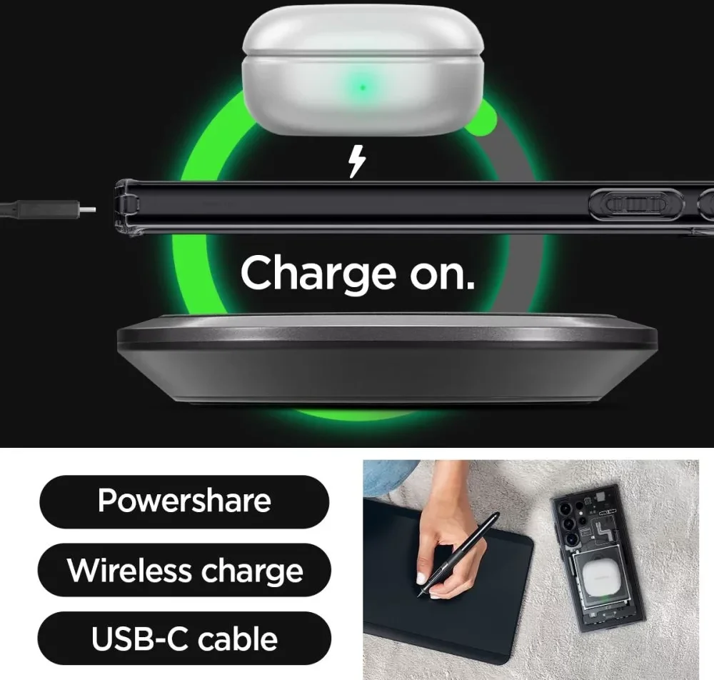Spigen Ultra Hybrid Zero One Samsung Galaxy S24 Ultra Hoesje Zwart afbeelding 14