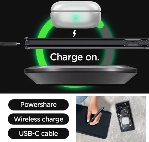 Spigen Ultra Hybrid Zero One Samsung Galaxy S24 Ultra Hoesje Zwart afbeelding 14