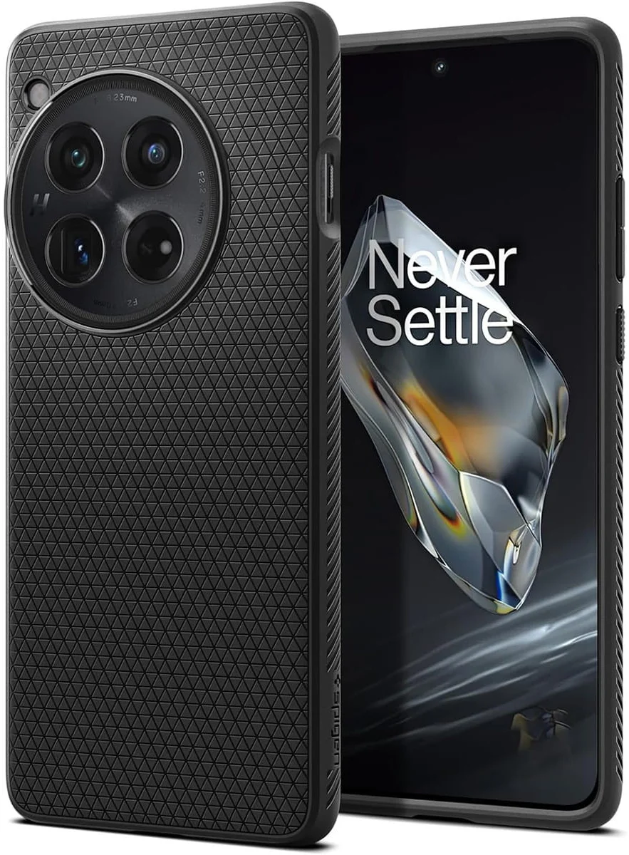 Spigen Liquid Air OnePlus 12 Hoesje Back Cover Matte Zwart afbeelding 1