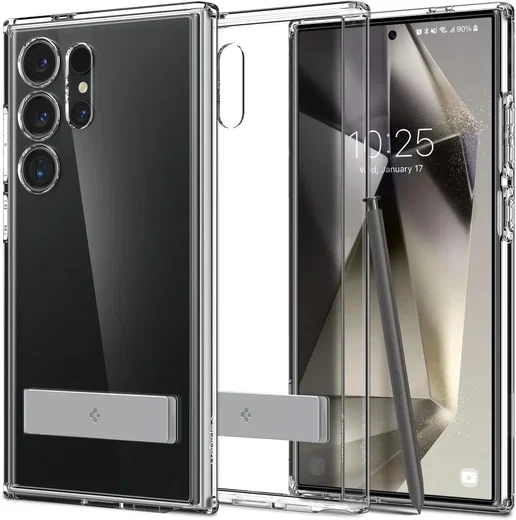 Spigen Ultra Hybrid S Samsung Galaxy S24 Ultra Hoesje Transparant afbeelding 1