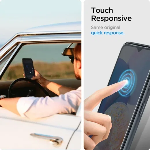 Spigen Glas t.R Slim Samsung Galaxy A25 / A15 Screen Protector 2-Pack afbeelding 3