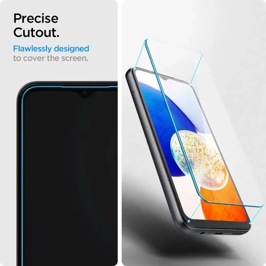 Spigen Glas t.R Slim Samsung Galaxy A25 / A15 Screen Protector 2-Pack afbeelding 6