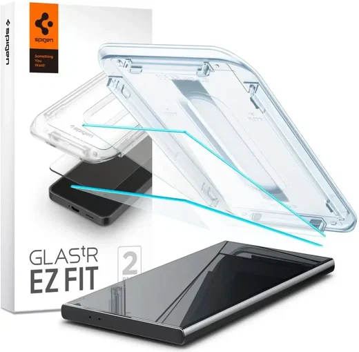 Spigen EZ Fit GLAS.tR Samsung Galaxy S24 Ultra Screen Protector 2-Pack afbeelding 1