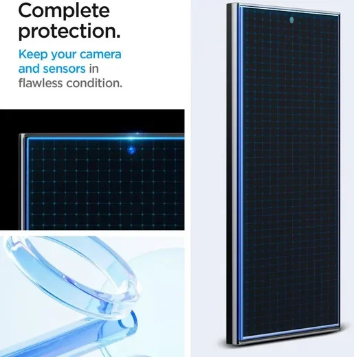 Spigen EZ Fit GLAS.tR Samsung Galaxy S24 Ultra Screen Protector 2-Pack afbeelding 7