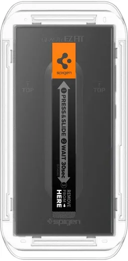 Spigen EZ Fit GLAS.tR Samsung Galaxy S24 Ultra Screen Protector 2-Pack afbeelding 9