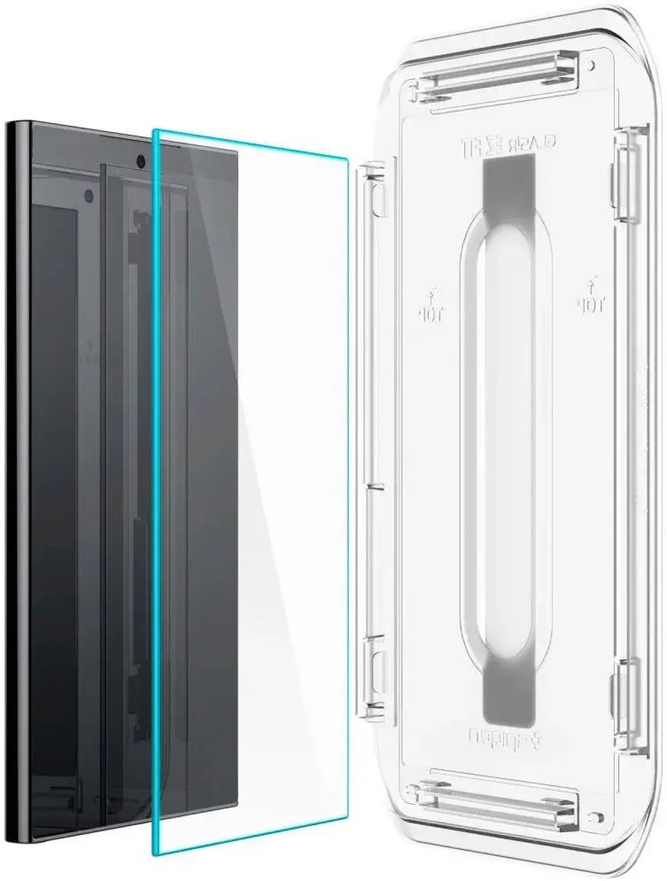 Spigen EZ Fit GLAS.tR Samsung Galaxy S24 Ultra Screen Protector 2-Pack afbeelding 10